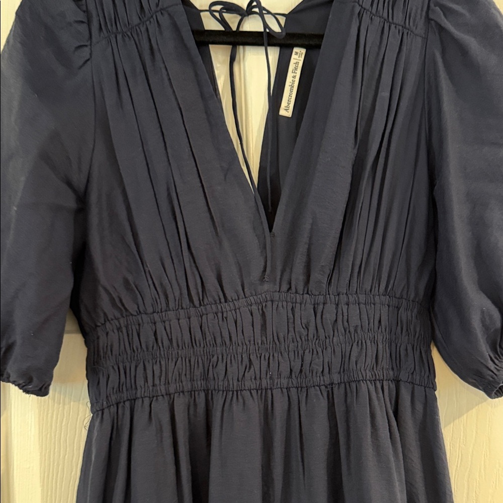 Navy Blue Maxi Dress Abercrombie - Picture 3 of 4